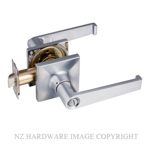 Schlage Satin Chrome Regent Series Jupiter Privacy Leverset