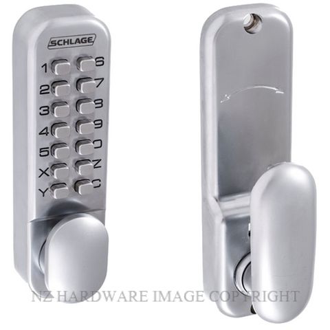 SCHLAGE SRL32029 MECHANICAL DIGITAL LOCKSET SATIN CHROME