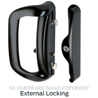 SCHLAGE STELLA SSD12206C4 KEY & SNIB LOCKSET MATT BLACK