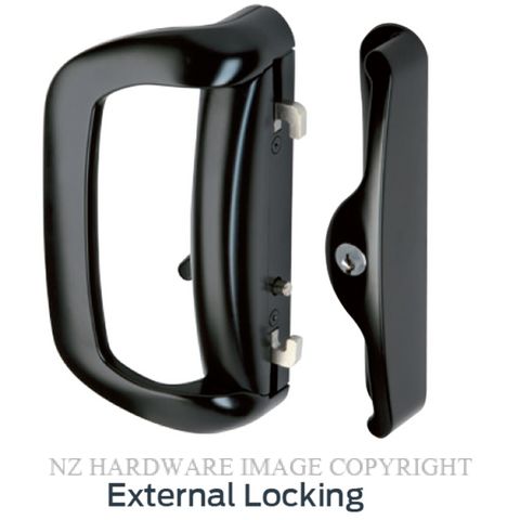 SCHLAGE STELLA SSD12206C4 KEY & SNIB LOCKSET MATT BLACK