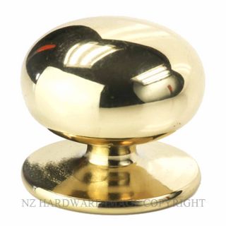 SYLVAN BV2424 HASTINGS 24MM SOLID BRASS KNOB POLISHED BRASS