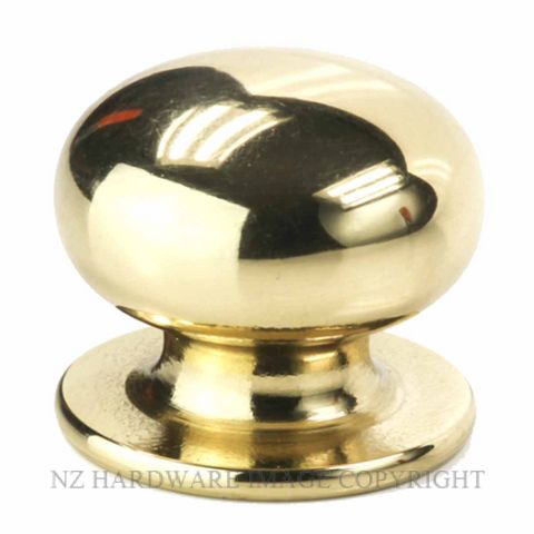 SYLVAN BV2430 HATFIELD 30MM SOLID BRASS KNOB POLISHED BRASS