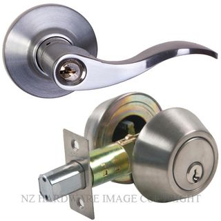 SYLVAN EC30 SEATTLE LH COMBINATION ENTRANCE&DEADBOLT SATIN CHROME