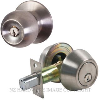 SYLVAN E71 QUEST COMBINATION ENTRANCE & DEADBOLT SATIN STAINLESS