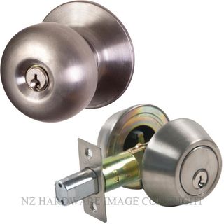 SYLVAN EC91 VITA COMBINATION ENTRANCE & DEADBOLT SATIN STAINLESS