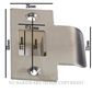 SYLVAN EC T STRIKE PLATE FOR KEY AND KNOB SETS STAINLESS STEEL