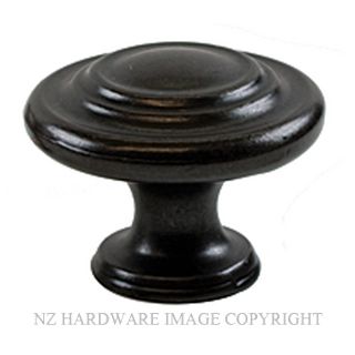 SYLVAN EU19 SELDEN 33X25MM CABINET KNOB ANTIQUE BLACK