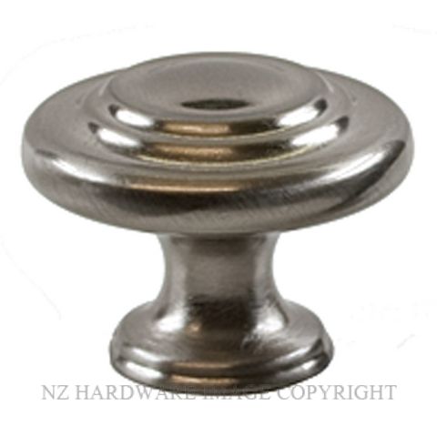 SYLVAN EU19 SELDEN 33X25MM CABINET KNOB PEWTER