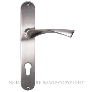 SYLVAN I-91E MONZA EURO LONG PLATE 85MM KEY SPACING SATIN NICKEL