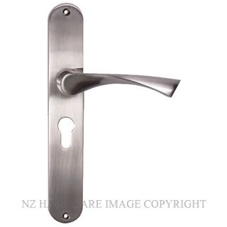 SYLVAN I-91E MONZA EURO LONG PLATE 48MM KEY SPACING SATIN NICKEL