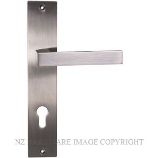 SYLVAN I-92E SAVONA EURO LONG PLATE 85MM KEY SPACING SATIN NICKEL