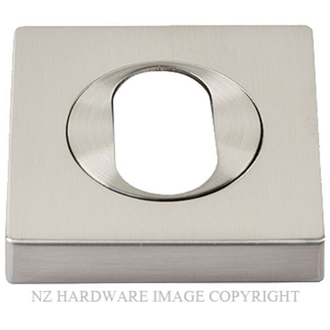 SYLVAN I-ESC5O SQUARE ESCUTCHEON OVAL KEYHOLE SATIN NICKEL