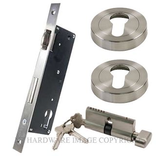 SYLVAN S720 40 EURO CYLINDER ROLLER BOLT CT KIT SATIN STAINLESS