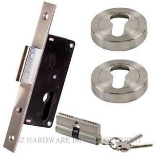 SYLVAN S721 46 EURO CYLINDER ROLLER BOLT DC KIT SATIN STAINLESS