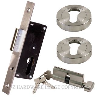 SYLVAN S721 46 EURO CYLINDER ROLLER BOLT CT KIT SATIN STAINLESS