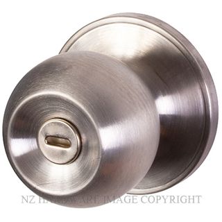 SYLVAN UE67BK GLOBE KNOB BATHROOM SET SATIN STAINLESS
