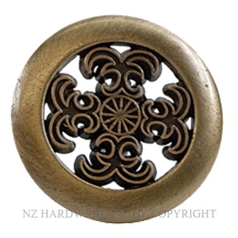 SYLVAN TH3078 HARTFORD 38MM CABINET KNOB ANTIQUE BRASS