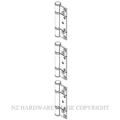 BRIO BW5-100H HINGE SET NON MORTICED