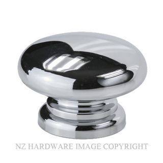 SYLVAN TN4.24 40MM CABINET KNOB WHITE/CHROME PLATE