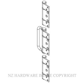 BRIO BW7-100HSS WF OFFSET HINGE HANDLE SET 100 NON-MORTICED SS