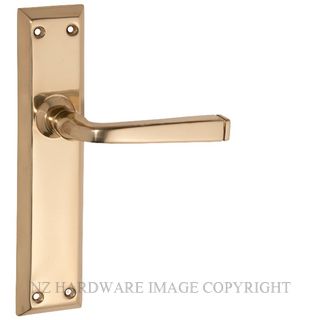 TRADCO 0675 PB MENTON LEVER LATCH SB POLISHED BRASS