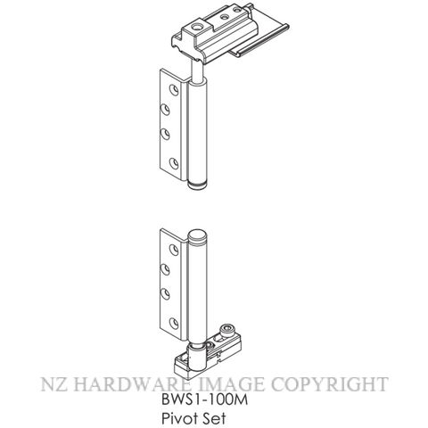 BRIO BWS1 100M WF 4S PIVOT SET SQUARE MORTICED