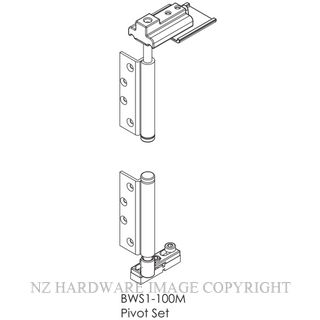 BRIO BWS1 100M WF 4S PIVOT SET SQUARE MORTICED