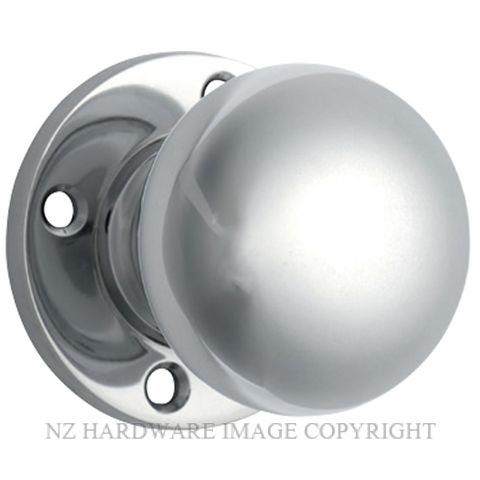 TRADCO 0697 CP MORTICE KNOB SET SUITS 54MM HOLE CHROME PLATE