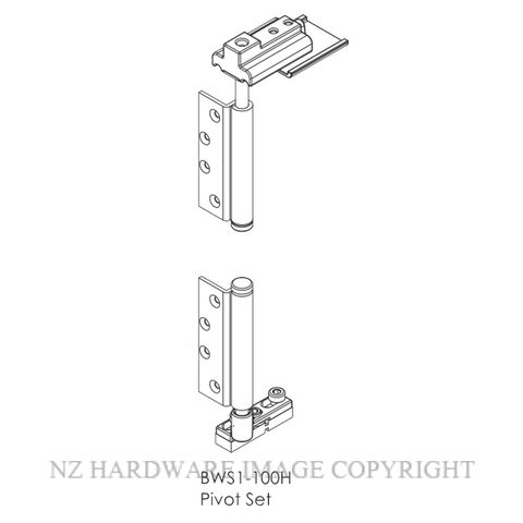 BRIO BWS1 100H WF 4S PIVOT SET NON MORTICED