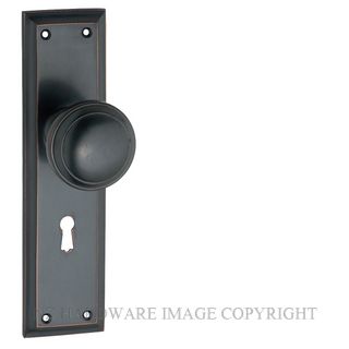 TRADCO 0729 AC MILTON KNOB LOCK ANTIQUE COPPER