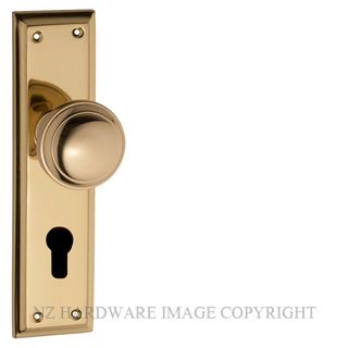 TRADCO 0720E PB MILTON KNOB EURO FG POLISHED BRASS