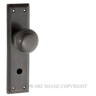 TRADCO 0724P AB MILTON KNOB PRIVACY ANTIQUE BRASS