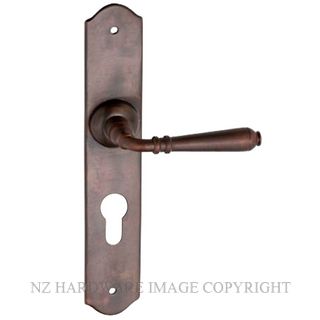 TRADCO 0774E AB REIMS LEVER EURO ANTIQUE BRASS