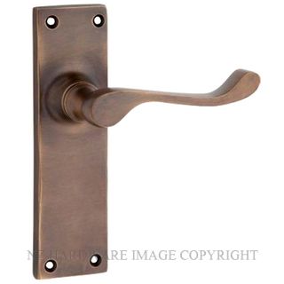 TRADCO 0782 AB VICTORIAN LEVER LATCH ANTIQUE BRASS