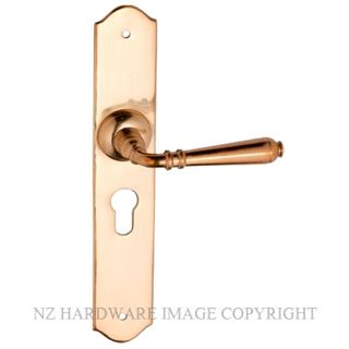 TRADCO 0771E PB REIMS LEVER EURO POLISHED BRASS