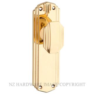 TRADCO 0800 PB DECO KNOB LATCH SB POLISHED BRASS