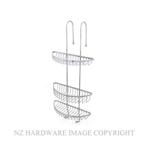 HEIRLOOM BRAYDEN BBWH 3 TIER HANGING BASKET CHROME PLATE