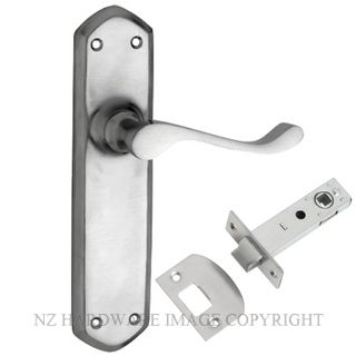 TRADCO 0892 SC WINDSOR LEVER LATCH SATIN CHROME KIT