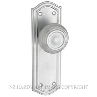 TRADCO 0872 SC KENSINGTON KNOB LATCH SB SATIN CHROME