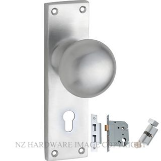 TRADCO 0915E SC VICTORIAN KNOB EURO KIT SATIN CHROME