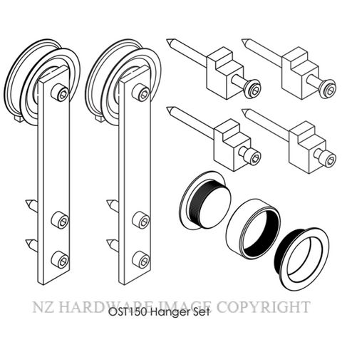 BRIO OPEN RAIL SQUARE TIMBER FITTING PACK SSS SATIN STAINLESS