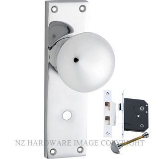 TRADCO 0910P CP VICTORIAN KNOB PRIVACY KIT CHROME PLATE