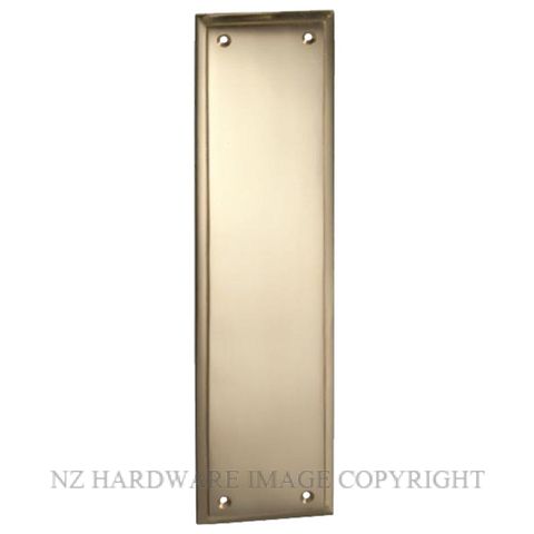 TRADCO 1008 PB MILTON FINGER PLATE FG 300X75MM POLISHED BRASS