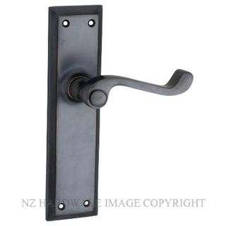 TRADCO 1014 AC MILTON LEVER LATCH ANTIQUE COPPER