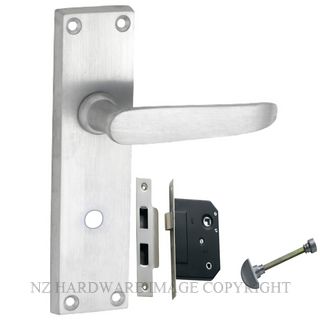 TRADCO 0977P SC BALMORAL LEVER PRIVACY SATIN CHROME KIT