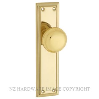 TRADCO 0981 PB RICHMOND KNOB LATCH SB POLISHED BRASS