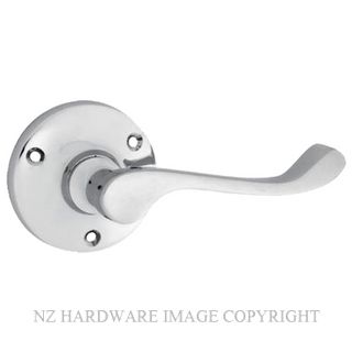 TRADCO 1044 CP VICTORIAN LEVER ON ROSE CHROME PLATE