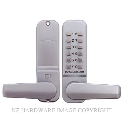 BORG BL2401SC DIGITAL LOCK 2401 SC LEVER HANDLE SATIN CHROME