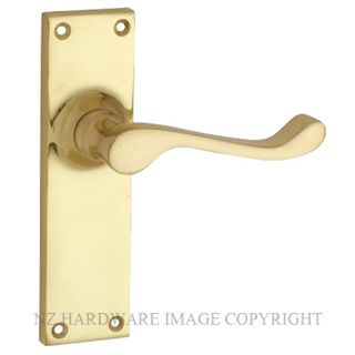TRADCO 1037 PB VICTORIAN LEVER LATCH POLISHED BRASS