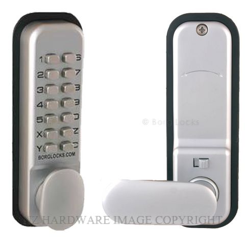 BORG BL2201SC DIGITAL LOCK HOLD BACK SATIN CHROME